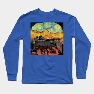 Starry Night in Mos Eisley Tatooine Long Sleeve T-Shirt